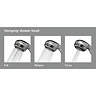 Aqualisa - Varispray Fixed Head & Arm - Chrome - 99.50.01 Profile Large Image