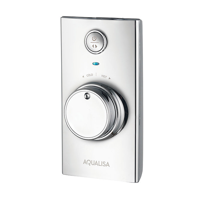 Aqualisa - Visage Digital Concealed Thermostatic Shower with Adjustable Head & Overflow Bath Filler Standard Large Image