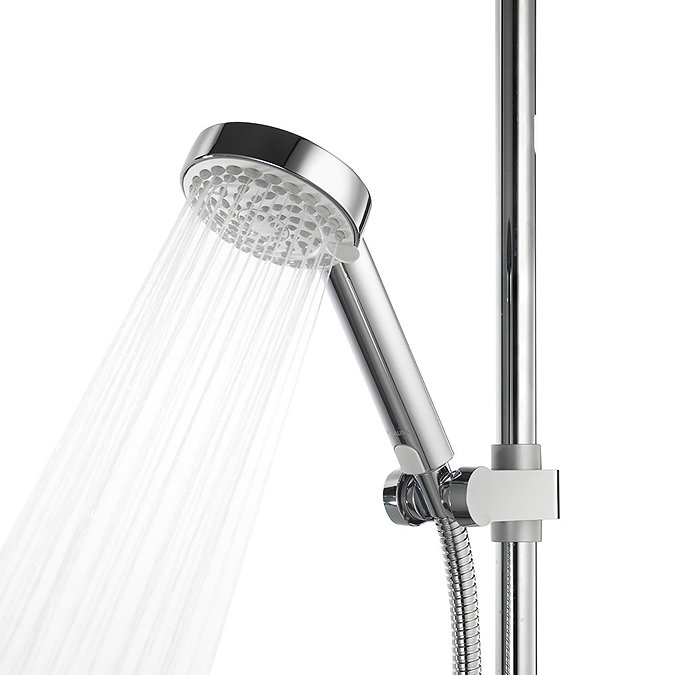 Aqualisa - Visage Digital Concealed Thermostatic Shower with Adjustable Head & Overflow Bath Filler In Bathroom Large Image