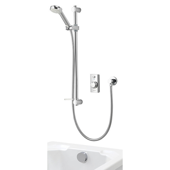 Aqualisa - Visage Digital Concealed Thermostatic Shower with Adjustable Head & Overflow Bath Filler