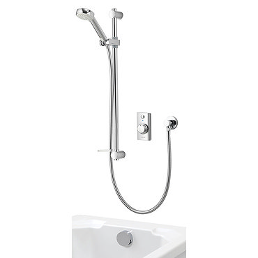 Aqualisa - Visage Digital Concealed Thermostatic Shower with Adjustable Head & Overflow Bath Filler  Profile Large Image