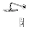 Aqualisa - Visage Digital Concealed Thermostatic Shower with Wall Mounted Fixed Head Large Image