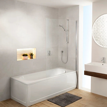 Aqualisa Visage Q Smart Shower Concealed with Adjustable Head and Bath Fill  Profile Large Image