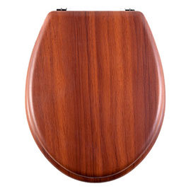 Aqualona Antique Pine Wooden MDF Toilet Seat - 77580 Medium Image