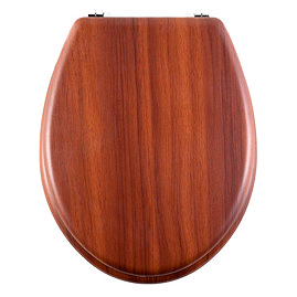 Aqualona Antique Pine Wooden MDF Toilet Seat - 77580 Large Image