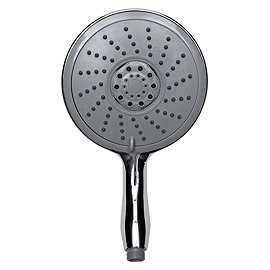 Aqualona Aquajumbo Three Spray Pattern Shower Handset - Chrome - 80580 Large Image