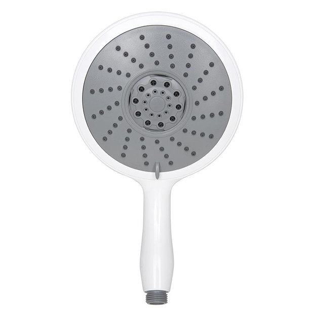 Aqualona Aquajumbo Three Spray Pattern Shower Handset - White - 80405