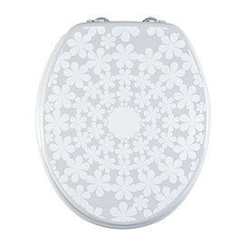 Aqualona Cirque De Fleur MDF Toilet Seat - 90619 Large Image