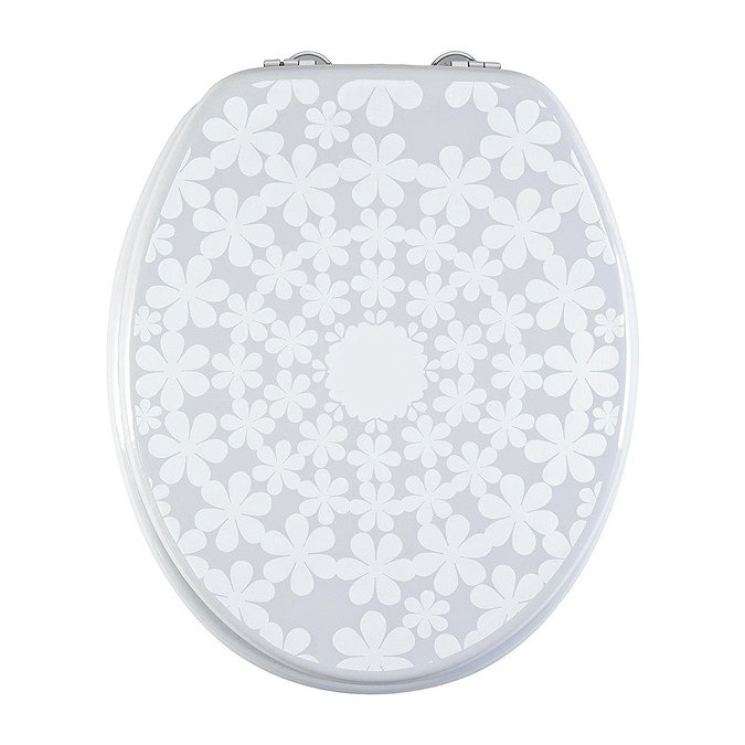 Aqualona Cirque De Fleur MDF Toilet Seat - 90619 Large Image