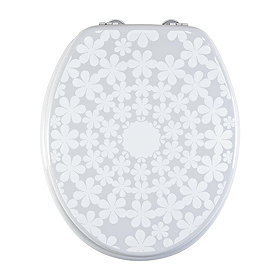 Aqualona Cirque De Fleur MDF Toilet Seat - 90619 Large Image