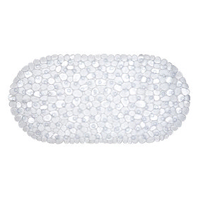 Aqualona Clear Pebbles Bath Mat - 360 x 690mm - 41307 Large Image