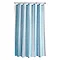 Aqualona Coastal Stripe Polyester Shower Curtain - W1800 x H1800mm - 77108 Large Image