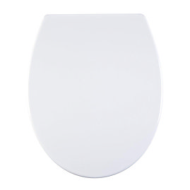 Aqualona Duroplast Soft Close Toilet Seat with Quick Release - White - 77399 Large Image
