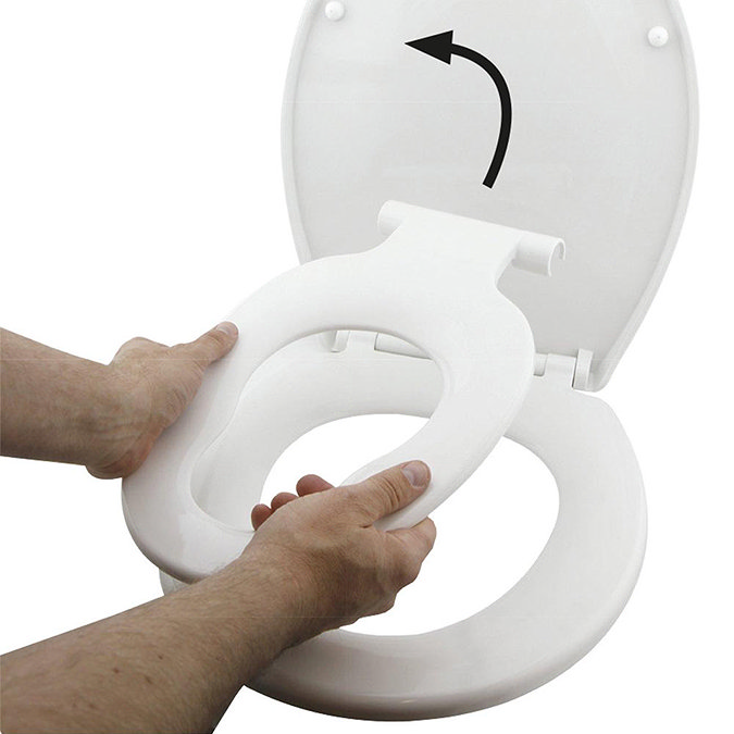 Aqualona Family Toilet Seat with Soft Close & Quick Release - 77702  Standard Large Image