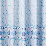 Aqualona Mosaic Blue Polyester Shower Curtain - W1800 x H1800mm - 76798  Profile Large Image