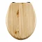 Aqualona Natural Wooden MDF Toilet Seat - 77597 Large Image