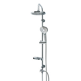 Aqualona Nebula Spa Shower Kit with Fixed Head & Handset - 80764 Large Image