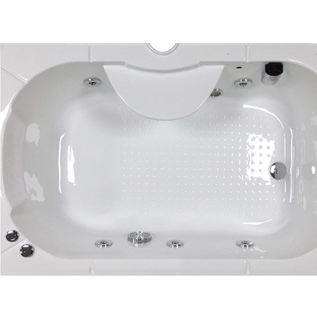 AquaLusso - Alto W1 - 1350 x 800mm Steam and Whirlpool Bath - Carbon Black  Newest Large Image