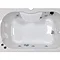 AquaLusso - Alto W1 - 1350 x 800mm Steam and Whirlpool Bath - Polar White  Newest Large Image