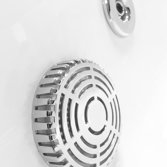 AquaLusso - Alto W2 - 1500 x 900mm Steam and Whirlpool Bath - Polar White Profile Large Image