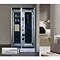 AquaLusso Clearwater Rectangular Steam Shower Cabin - Storm Large Image