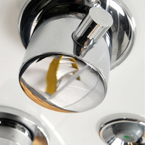 AquaLusso - Opus 90 - 900mm x 900mm Steam Shower Cabin - Polar White Feature Large Image