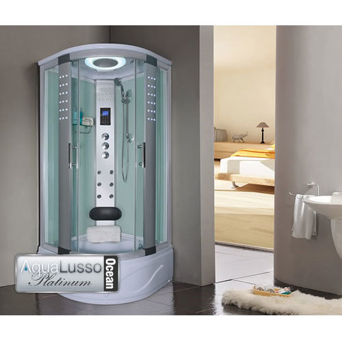 AquaLusso Orlando 900 Steam Shower Cabin - Ocean Large Image