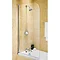 Aqualux - Euro 1/2 Framed Radius Bath Screen - AQU-EURO-HALF Large Image