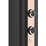 AQUAS AquaMax Flex Manual Smart 9.5KW Black + Rose Gold Electric Shower  Profile Large Image