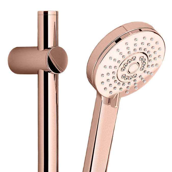 AQUAS AquaMax Flex Manual Smart 9.5KW Black + Rose Gold Electric Shower Standard Large Image