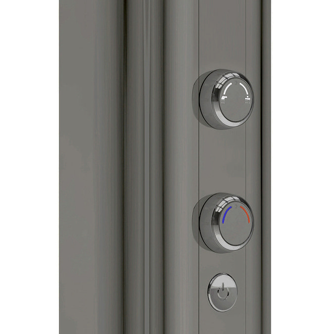 AQUAS AquaMax Flex Manual Smart 9.5KW Gunmetal Grey Electric Shower  Profile Large Image