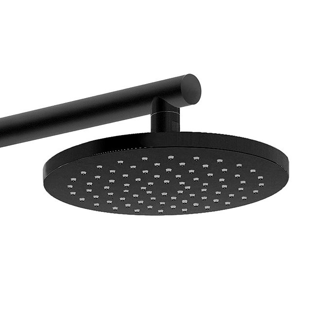 AQUAS Aquamax Pro with Column Manual 9.5kw Matt Black Electric Shower  Profile Large Image