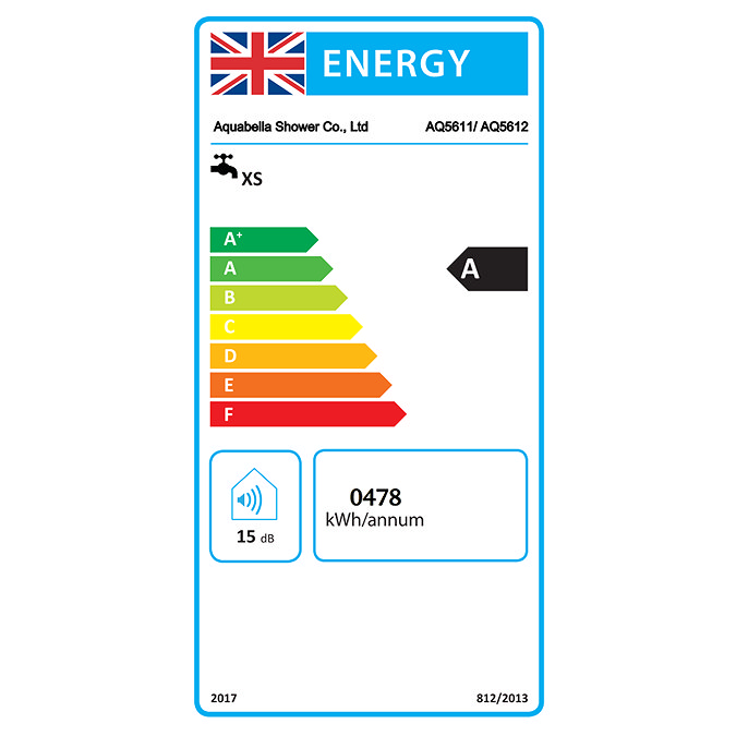 AQUAS AquaMax Top Manual Smart 9.5KW Black Electric Shower  Profile Large Image