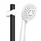 AQUAS Fit Ergo Manual 9.5KW Black + White Electric Shower  Profile Large Image