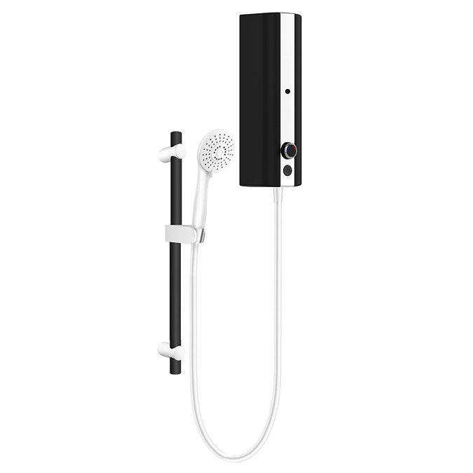 AQUAS Fit Ergo Manual 9.5KW Black + White Electric Shower Large Image