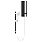 AQUAS Fit Ergo Manual 9.5KW Black + White Electric Shower Large Image