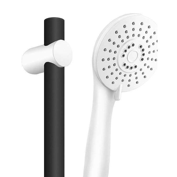 AQUAS Fit Ergo Manual 9.5KW White + Black Electric Shower  Profile Large Image