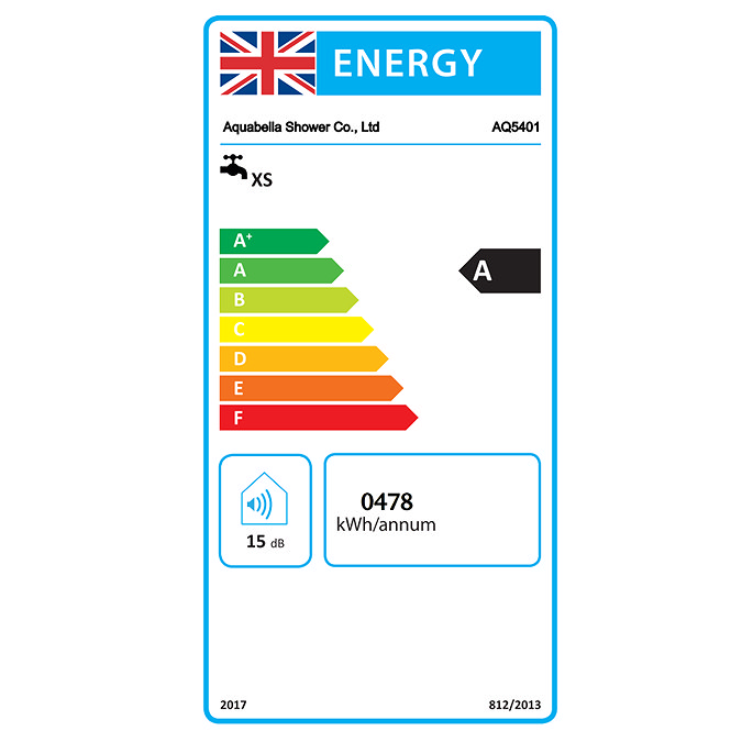 AQUAS Fit Ergo Manual 9.5KW White + Black Electric Shower Feature Large Image