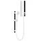 AQUAS Fit Ergo Manual 9.5KW White + Black Electric Shower Large Image