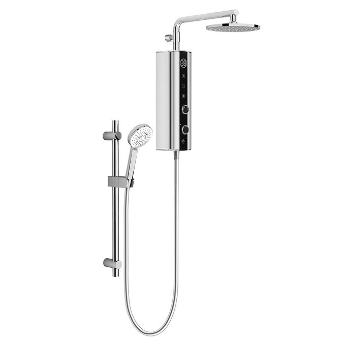 AQUAS Indulge Touch Flex Smart 9.5KW Chrome Electric Shower - A000392 Large Image
