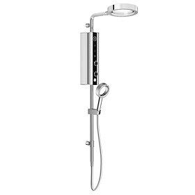 AQUAS Indulge Touch Inline X-Jet 9.5KW Chrome Electric Shower - A000393 Large Image