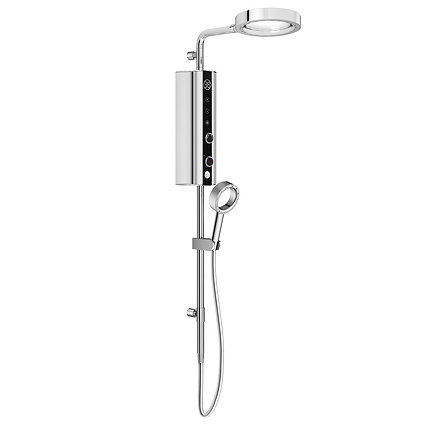 AQUAS Indulge Touch Inline X-Jet 9.5KW Chrome Electric Shower - A000393 Large Image