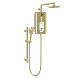 AQUAS Reva Flex Smart 9.5KW Electric Shower - Brushed Brass