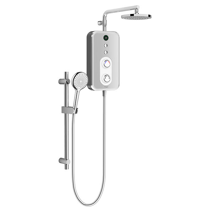 AQUAS Reva Flex Smart 9.5KW Chrome + White Electric Shower  Profile Large Image