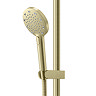 AQUAS Turbo 110 Thermostatic Shower System - Brushed Brass  Feature Large Image