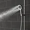 AQUAS Wave Slider Rail Kit with X-Jet Handshower - Chrome  Profile Large Image