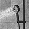 AQUAS Wave Slider Rail Kit with X-Jet Handshower - Matt Black  Profile Large Image