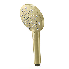 AQUAS X-Jet Turbo 110 3-Spray Brushed Brass Hand Shower Large Image