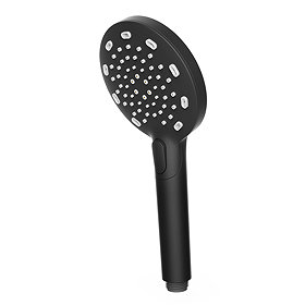 AQUAS X-Jet Turbo 110 3-Spray Matt Black Hand Shower Large Image