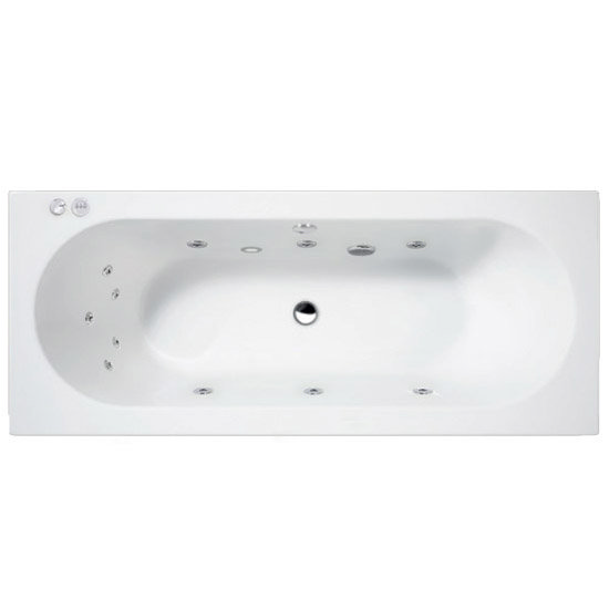 Aquastream Whirlpools - 1700 x 700mm 11 Jet Aquaspa Double Ended Acrylic Bath Large Image